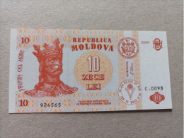 Billete De Moldavia De 10 Lei, Año 2009, UNC - Moldova