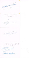 JEUX OLYMPIQUES - 4 AUTOGRAPHES DE MEDAILLES OLYMPIQUES - CONCURRENTS DU PAYS BAS  - - Autographes