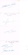 JEUX OLYMPIQUES - 4 AUTOGRAPHES DE MEDAILLES OLYMPIQUES - CONCURRENTS DU PAYS BAS  - - Authographs