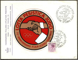 ITALIA ROMA 1972 - MANIFESTAZIONE 70° ANNIVERSARIO F.I.A.P. - WRESTLING / WEIGHT LIFTING / JUDO - M - Judo