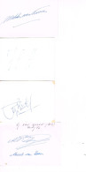 JEUX OLYMPIQUES - 4 AUTOGRAPHES DE MEDAILLES OLYMPIQUES - CONCURRENTS DU PAYS BAS  - - Authographs