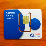 United Kingdom - Tesco (standard, Micro, Nano SIM) - GSM SIM - Used, Complete - Altri & Non Classificati