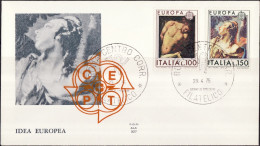 Europa CEPT 1975 Italie - Italy - Italien FDC5 Y&T N°1222 à 1223 - Michel N°1489 à 1490 - 1975