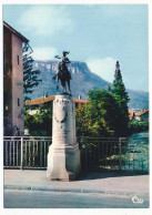 CPSM 10.5 X 15 Isère PONTCHARRA-sur-BREDA  Statue De Bayard - Pontcharra