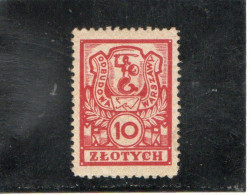 POLOGNE     Service  Intérieur  1915  Y. T. N° 3  NEUF *  Charnière - Dienstzegels