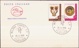 Europa CEPT 1976 Italie - Italy - Italien FDC1 Y&T N°1262 à 1263 - Michel N°1530 à 1531 - 1976