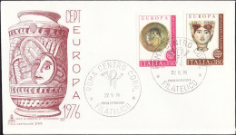 Europa CEPT 1976 Italie - Italy - Italien FDC7 Y&T N°1262 à 1263 - Michel N°1530 à 1531 - 1976