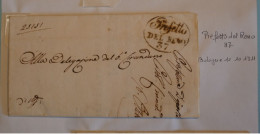 Delcampe - BT8 FRANCE DEPARTEMENT CONQUIS 37  RENO ITALIA + NAPLEON 1ER  .BELLE LETTRE RARE 1811 +AFF.  INTERESSANT+++ - 1792-1815: Départements Conquis