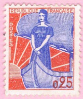 France, N° 1234 Obl. - Marianne à La Nef - 1959-1960 Marianne (am Bug)