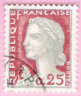France, N° 1263 Obl. - Type Marianne De Decaris - 1960 Maríanne De Decaris