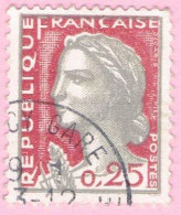 France, N° 1263 Obl. - Type Marianne De Decaris - 1960 Marianne Van Decaris