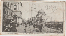 Dav : Turquie :  Boulevard Et Mosquée , Galata  13 Par 7 Cm : Vues - Turkey