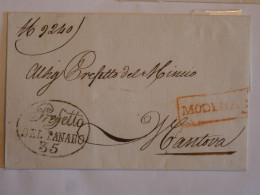 Delcampe - BT8 FRANCE DEPARTEMENT CONQUIS 35 PANARO    +NAPOLEON I ER .BELLE LETTRE RARE 1813 +AFF. PLAISANT+++ - 1792-1815: Départements Conquis