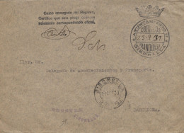 Carta Circulada De Gironella A Barcelona, En Franquicia, El 23/9/39. Rara Marca De Censura. - Republikeinse Censuur