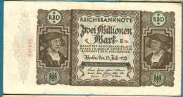 2000000 Mark 23.7.1923 Udr.E Serie Da - 2 Millionen Mark