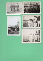 Delcampe - 5 MINI PHOTOS----MILITATIA--( Marine )---voir 2 Scans - Guerra, Militari