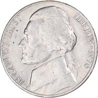 Monnaie, États-Unis, 5 Cents, 1976 - 1938-…: Jefferson