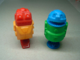 1995 Ferrero - Kinder Surprise - K95 3 & 4 - Robots - Complete Set - Monoblocs