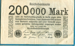 200000 Mark 9.8.1923 - Autres & Non Classés