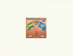 Gabon 1985, 25th Indipendence, 25th Anniversary Of The Admission Of Gabon To The UN - Gabon (1960-...)