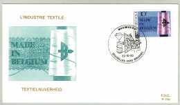 Belgien / Belgique 1983, FDC Textilindustrie / Industrie Textile / Textile Industry - Textile