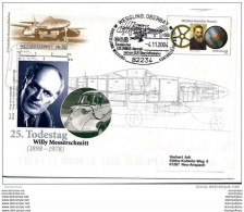78 - 40 - Entier Postal Allemand "25. Todestag Messerschmitt" Et Oblit Spéciale De Wessling Oberbay" - Sobres - Usados