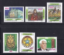 Turkmenistan 6 Werte MNH/postfrisch 1992 Kunstschätze Mit Aufdruck SPECIMEN - Turkmenistan