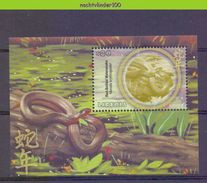 Neg025 FAUNA REPTIELEN SLANGEN REPTILES SNAKE SCHLANGEN LIBERIA 2001 PF/MNH - Serpents