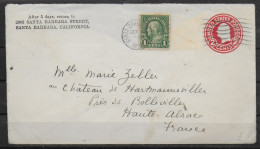 USA  Lettre PAP 1927 Santa Barbara - 1921-40