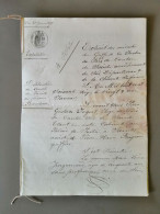 Extrait Des Minutes Du Greffe De La Justice De Paix Du Canton De Saintes Charente Inférieure En Date Du 21 Janvier 1876 - Manuscrits