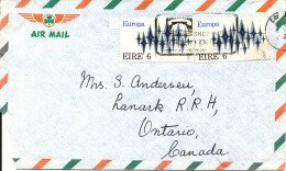 Ireland Air Mail Cover Sent To Canada 1972, 2 Stamps EUROPA CEPT 1972 6 P. (the Cover Is Damaged On The Backside) - Posta Aerea