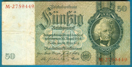 50 Mark 30.3.1933 Udr.E Serie M - 50 Reichsmark