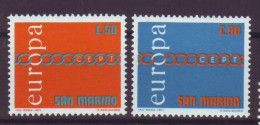 San Marino 1971 Europa CEPT (**)  Mi 975-76; Y&T 982-83 - 1971