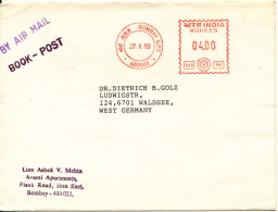 India Cover With Meter Cancel Sent To Germany Bombay 27-11-1989 - Brieven En Documenten