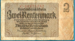 2 Rentenmark 30.1.1937 Serie C - Other & Unclassified