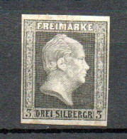 Col33 Allemagne Anciens états Prusse  N° 3 Neuf X MH Réimpression Cote : 100,00€ - Mint