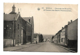 CPA  Wavre - Chaussée De Bruxelles Et Couvent Des Soeurs Franciscaines - Waver