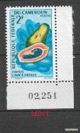 CAMERUN 1967 Fruits   Papaya      MINT - Cameroun (1960-...)