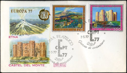 Europa CEPT 1977 Italie - Italy - Italien FDC6 Y&T N°1299 à 1300 - Michel N°1567 à 1568 - 1977