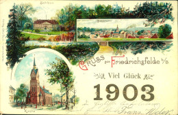 1903, Litho "Gruss Aus Friefdichshagen, Sauber Gebracht - Tegel