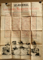 Affiche 60 X 80 Cm, Les Grandes Manoeuvres Du Centre 1912, Théatre D'Opérations, Portraits D'Officiers, Régiments - Documents