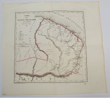 GUYANE, GUIANE Française - Carte Géographique Par A. M. PERROT, 1826 - Geographical Maps