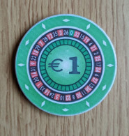 GETTONE, TOKEN, FICHE CASINO' HIT KRANJSKA GORA (SLOVENIA) 1 € - Casino