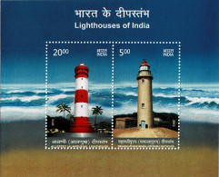 INDIA 2012 Mi BL 105 LIGHTHOUSES MINT MINIATURE SHEET ** - Blokken & Velletjes