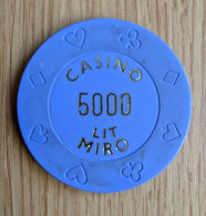 GETTONE, TOKEN, FICHE CASINO' "MIRO" BUJE/BUIE (CROAZIA) 5.000 LIRE - Casino