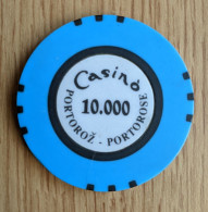 GETTONE, TOKEN, FICHE CASINO' PORTOROŽ/PORTOROSE (SLOVENIA) 10.000 LIRE - Casino