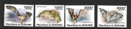 BURUNDI 2011 CHAUVE-SOURIS  YVERT N°1197/1200 NEUF MNH** - Bats