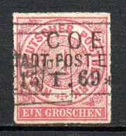 Col33 Allemagne Anciens états Confédération Nord  N° 4 Oblitéré Cote : 2,00€ - Oblitérés
