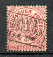 Col33 Allemagne Anciens états Confédération Nord  N° 15 Oblitéré Cote : 1,50€ - Used