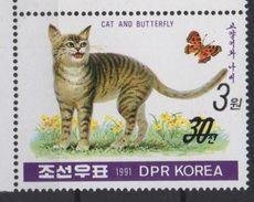 North Korea Corée Du Nord 2006 Mi. 5053 Surcharg OVERPRINT Faune Fauna Papillon Schmetterling Butterfly Moth MNH** RARE - Vlinders